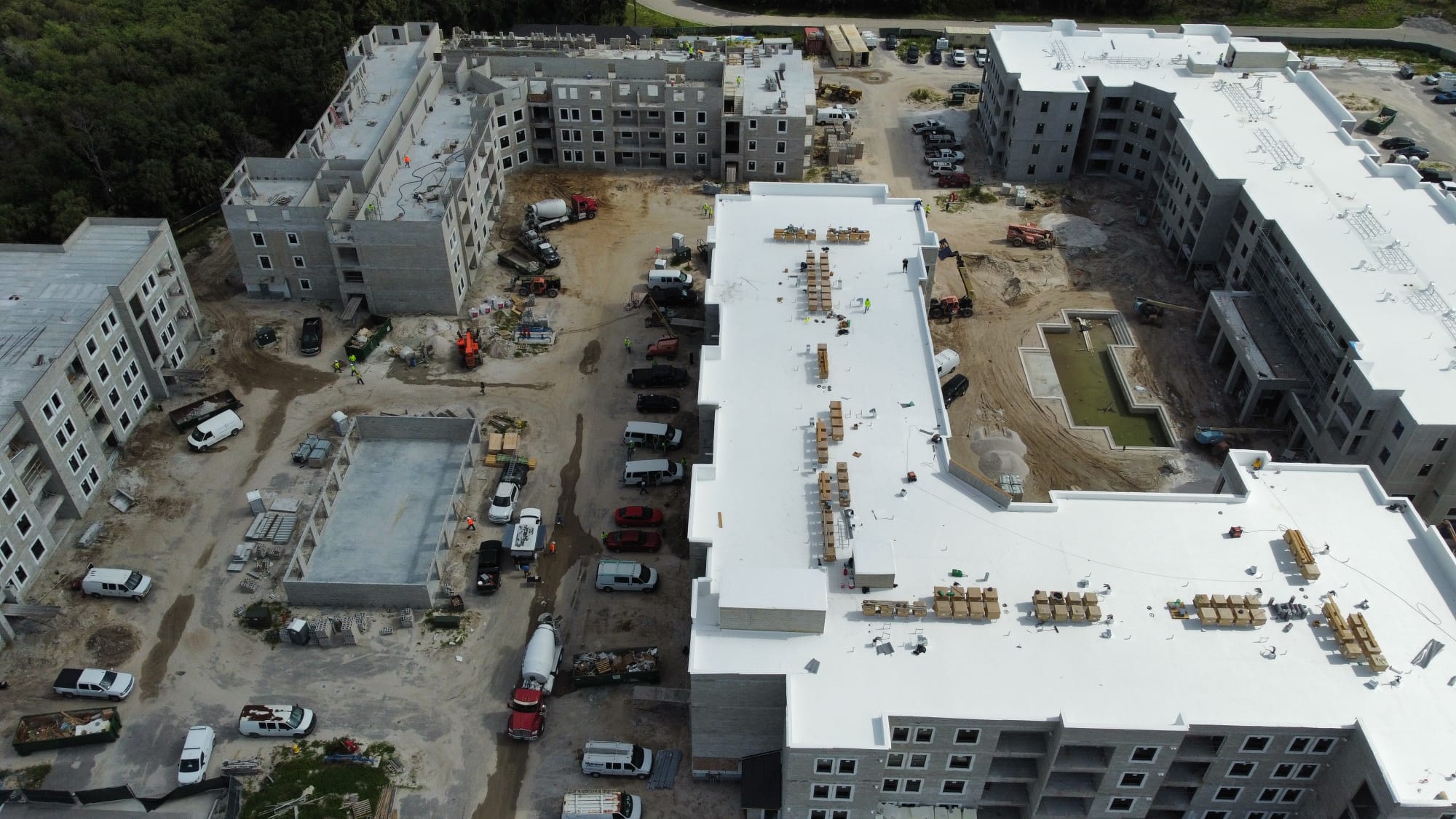 Commercial TPO roofing project Naples FL